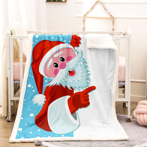 new amazon christmas snowman cute cartoon blanket flannel wool blanket christmas printed blanket for the elderly