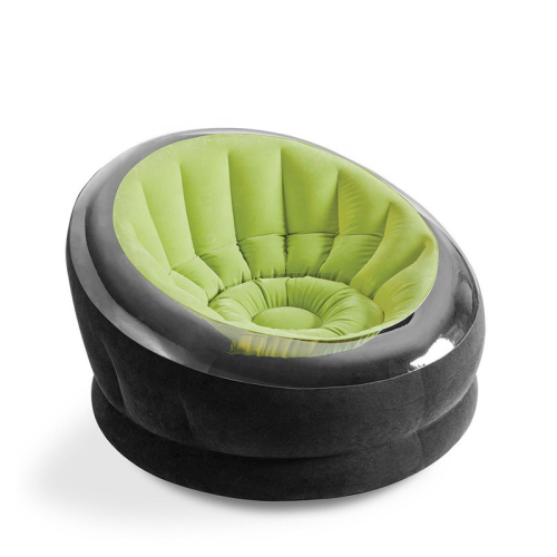 intex68581 green round single inflatable sofa outdoor inflatable seat creative lazy sofa wholesale