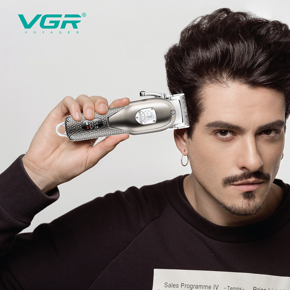 VGR276 metal oil head carving scissors cross-border foreign trade wholesale hair trimmer hair clipper