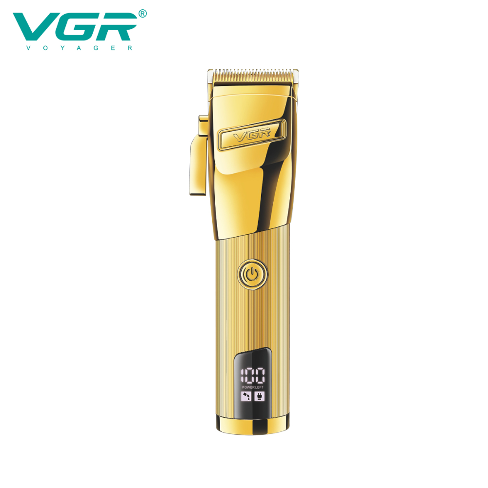 VGR681 Oil Head Hair Clipper Cross-Border New Electric Shaving LCD Digital Display for Hair Salon Haircut Trimmer