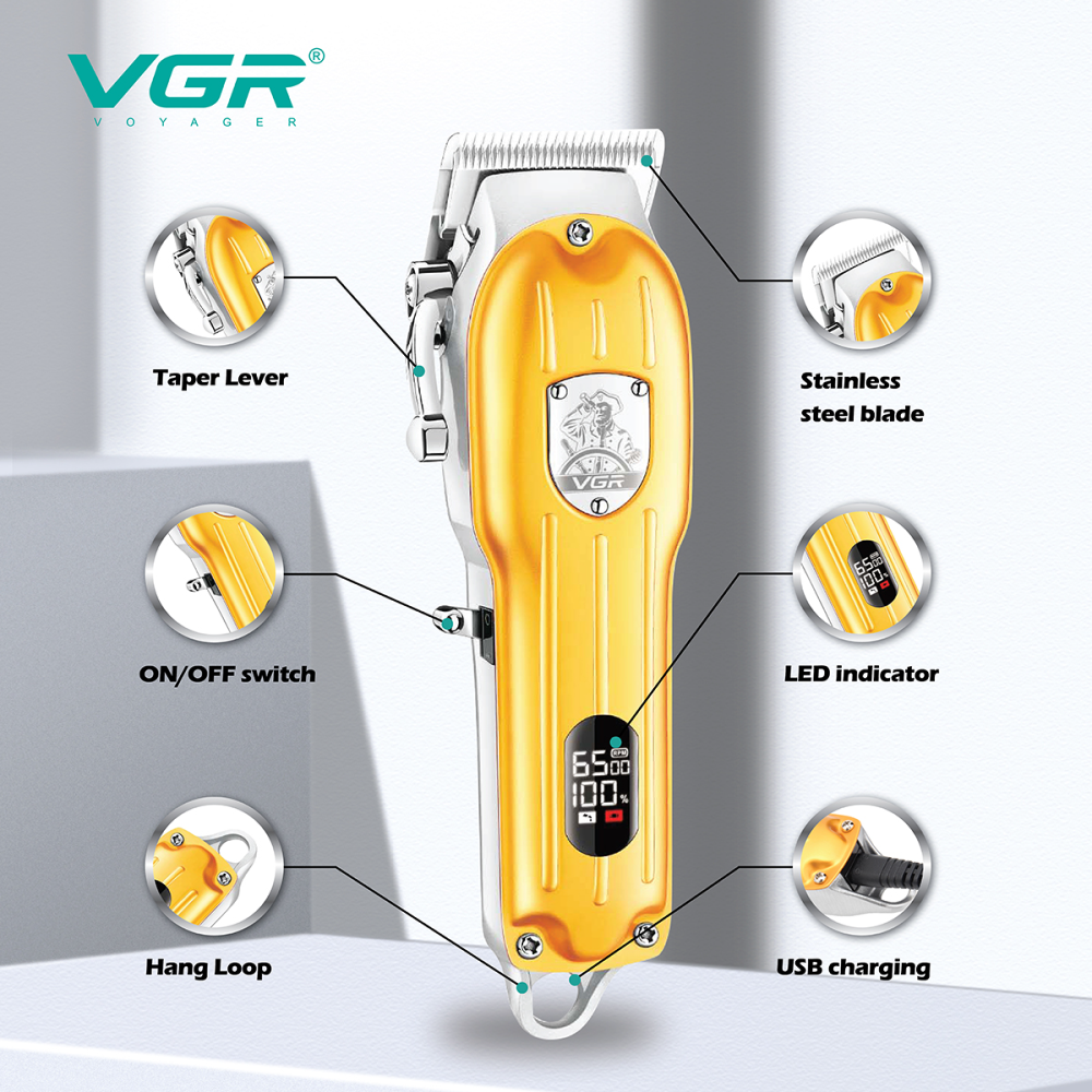 VGR-092 boutique rechargeable hair clipper electric hair clippers general electric hair clippers cross-border wholesale