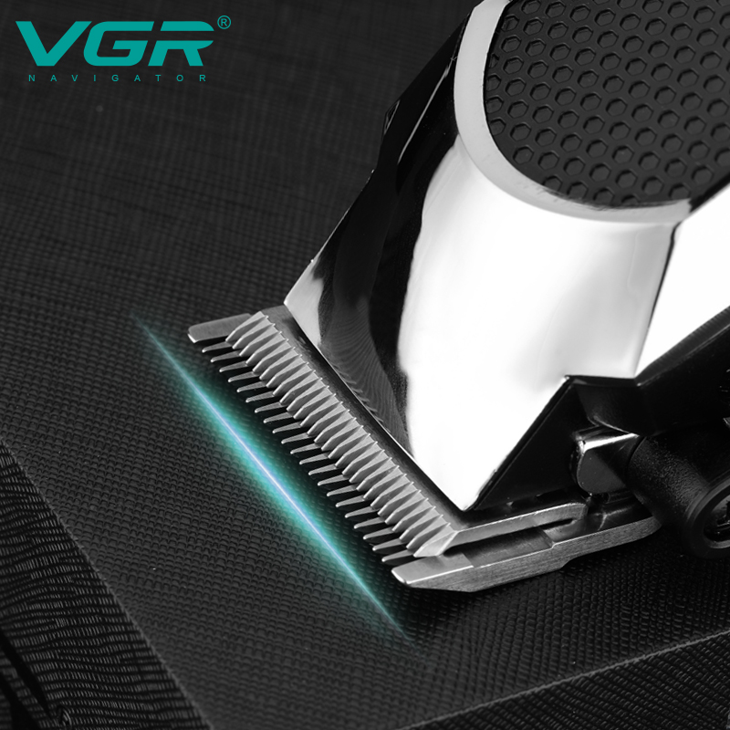 VGR-130 cross-border factory direct-powered hair clipper, six-speed adjustable LCD display