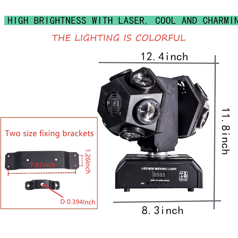 Baisun double arm moving head stage beam light for stage bar ktv