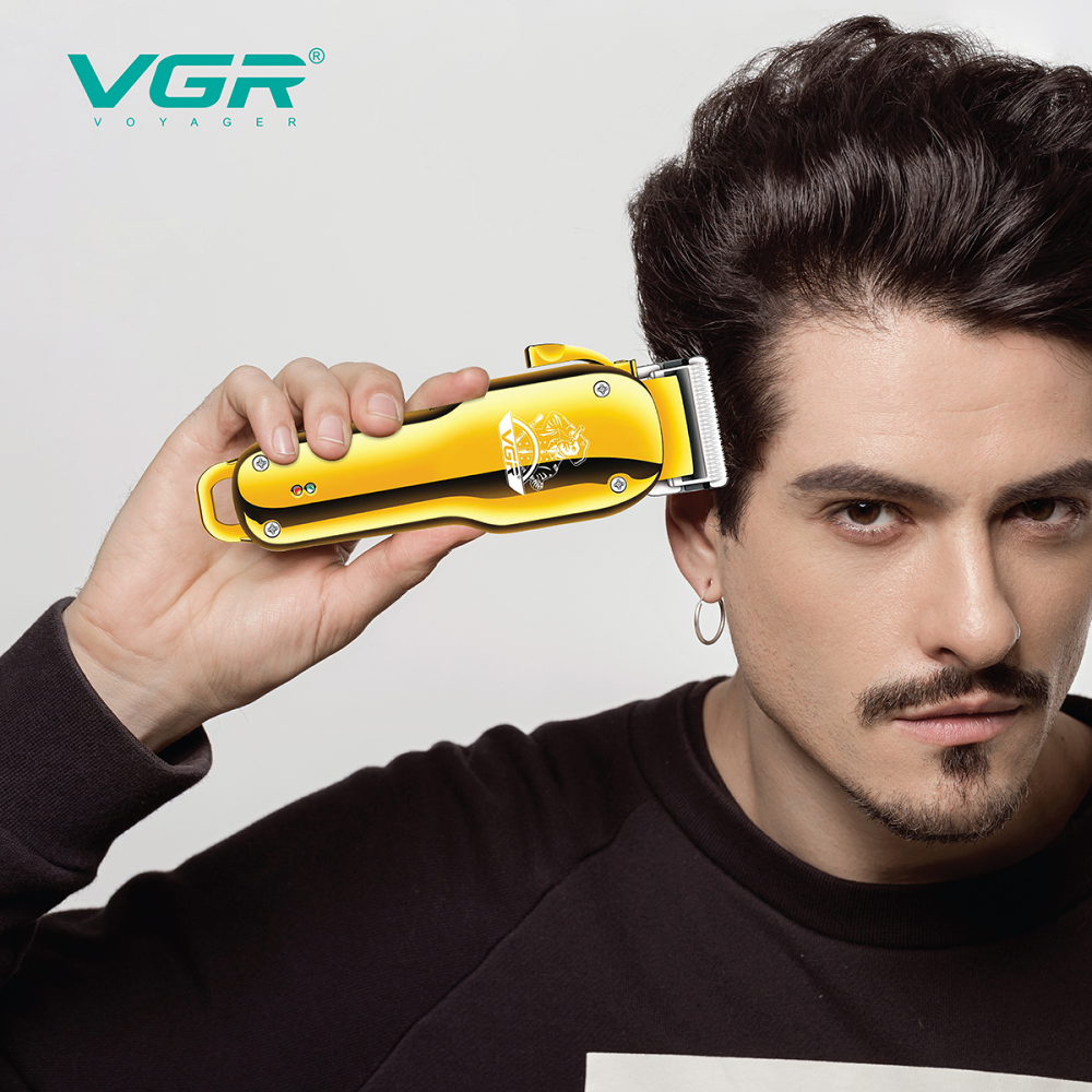 VGR678 Metal Electric Hair Clipper High-Power Fine-Tuning Gradient Electrical Hair Cutter Hair Salon