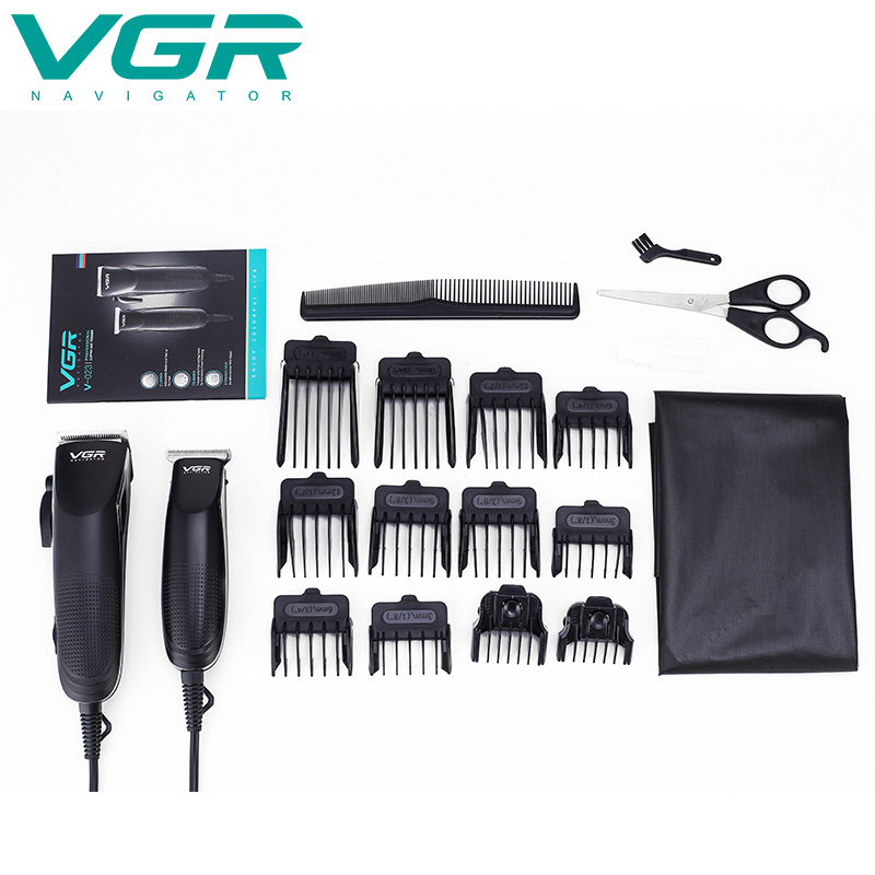 Cross-border factory direct-powered hair clippers VGR-023 hair clippers wholesale hair clippers