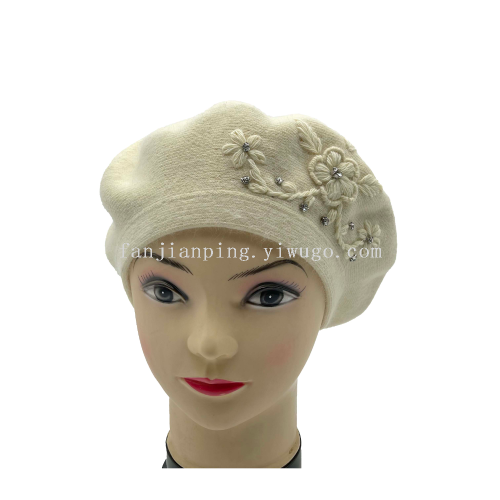 Handmade New Cashmere Beret Versatile Women‘s Hat 