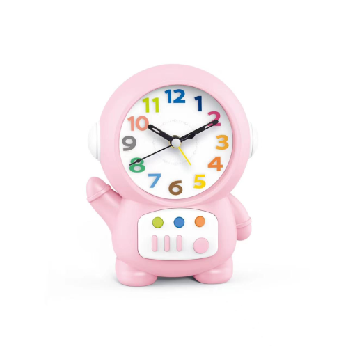Astronaut Alarm Clock Hanging Cartoon Night Light Clock Children‘s Room Bedside Clock Decoration Student Gift Gift