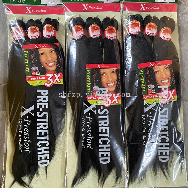 Synthetic Hair Braids 3X X Pression Pre-Stretched Hair 52
