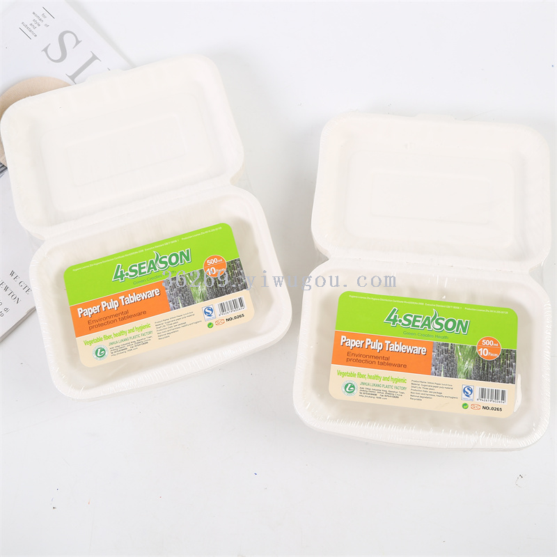 Disposable tableware disposable lunchbox White lunchbox