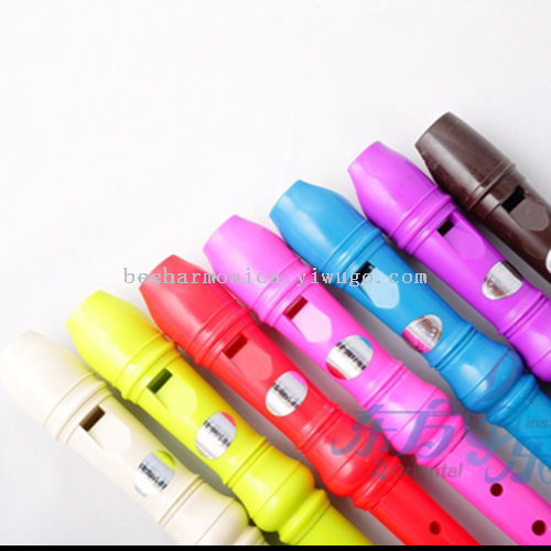 8-Hole ABS German Style Clarionet Flute PVC Bag Customized Travel Gift Color Multi-Teaching toy musical instrument