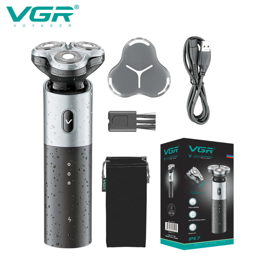 VGR V-343 waterproof professional IPX7for men LED display ba