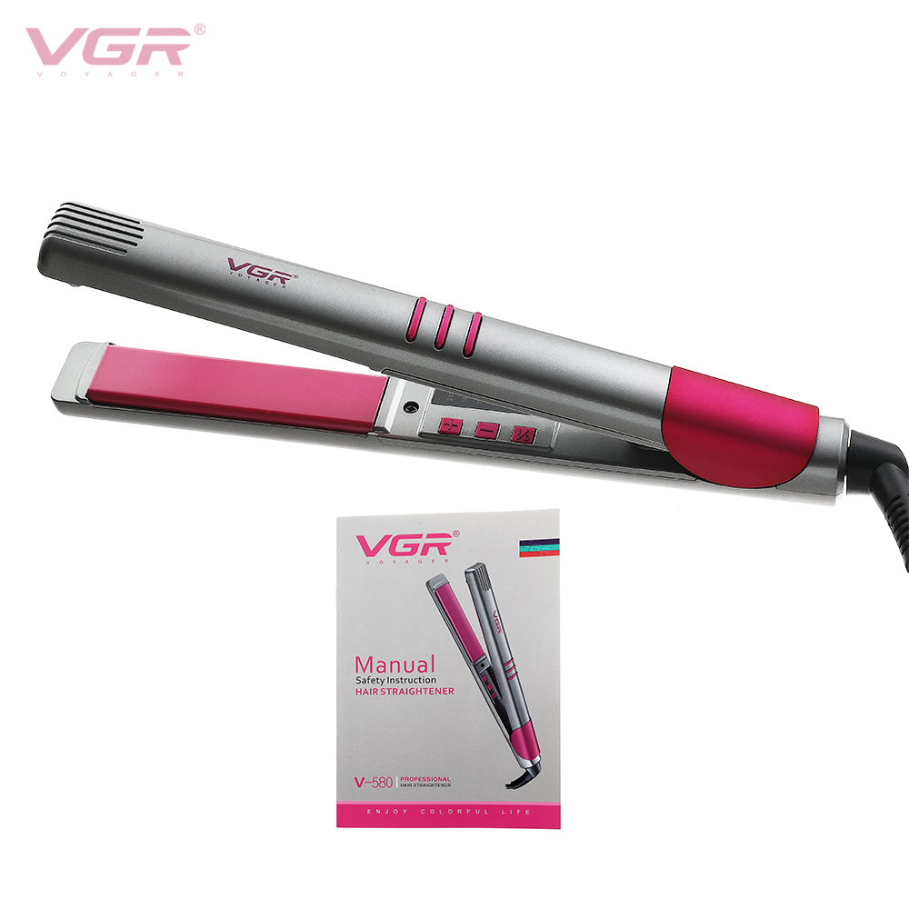 VGR580 constant temperature curling hair straightener cross-border foreign trade wholesale