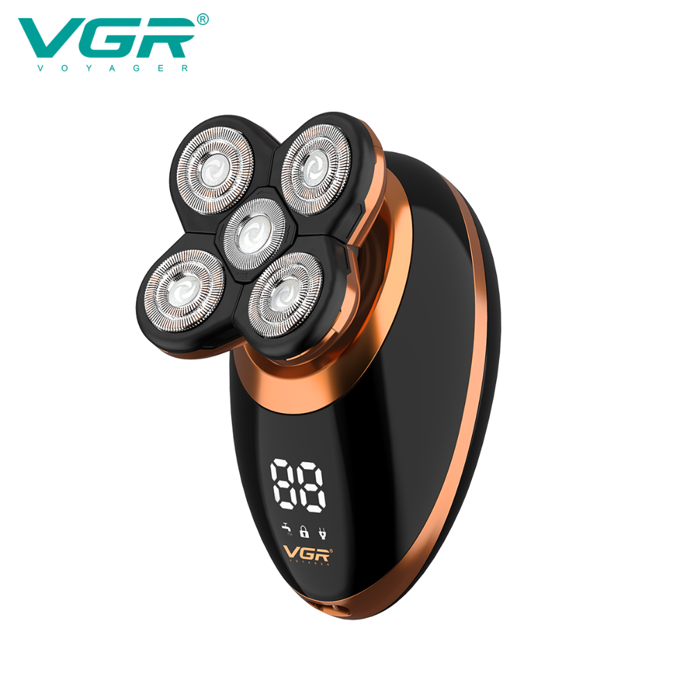 VGR-316 new electric shaver 5 in 1 multi-function razor for men's volumetric washing liquid crystal digital display