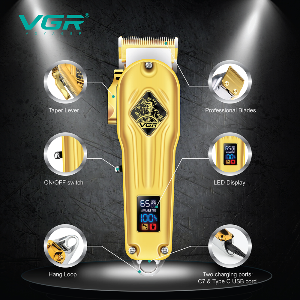 VGR Rechargeable Hair Clipper V-267 professional electric re