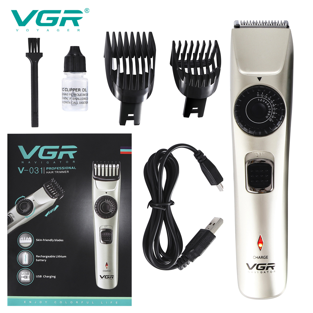 VGR-031 electric hair clipper professional electric hair clipper household rechargeable hair clipper mute hair clipper