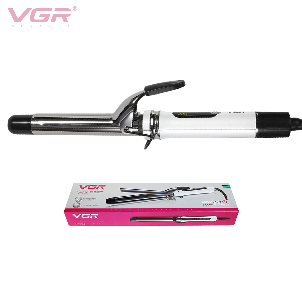 New VGR527 curling iron with LCD display temperature adjustment curling iron cross-border e-commerce