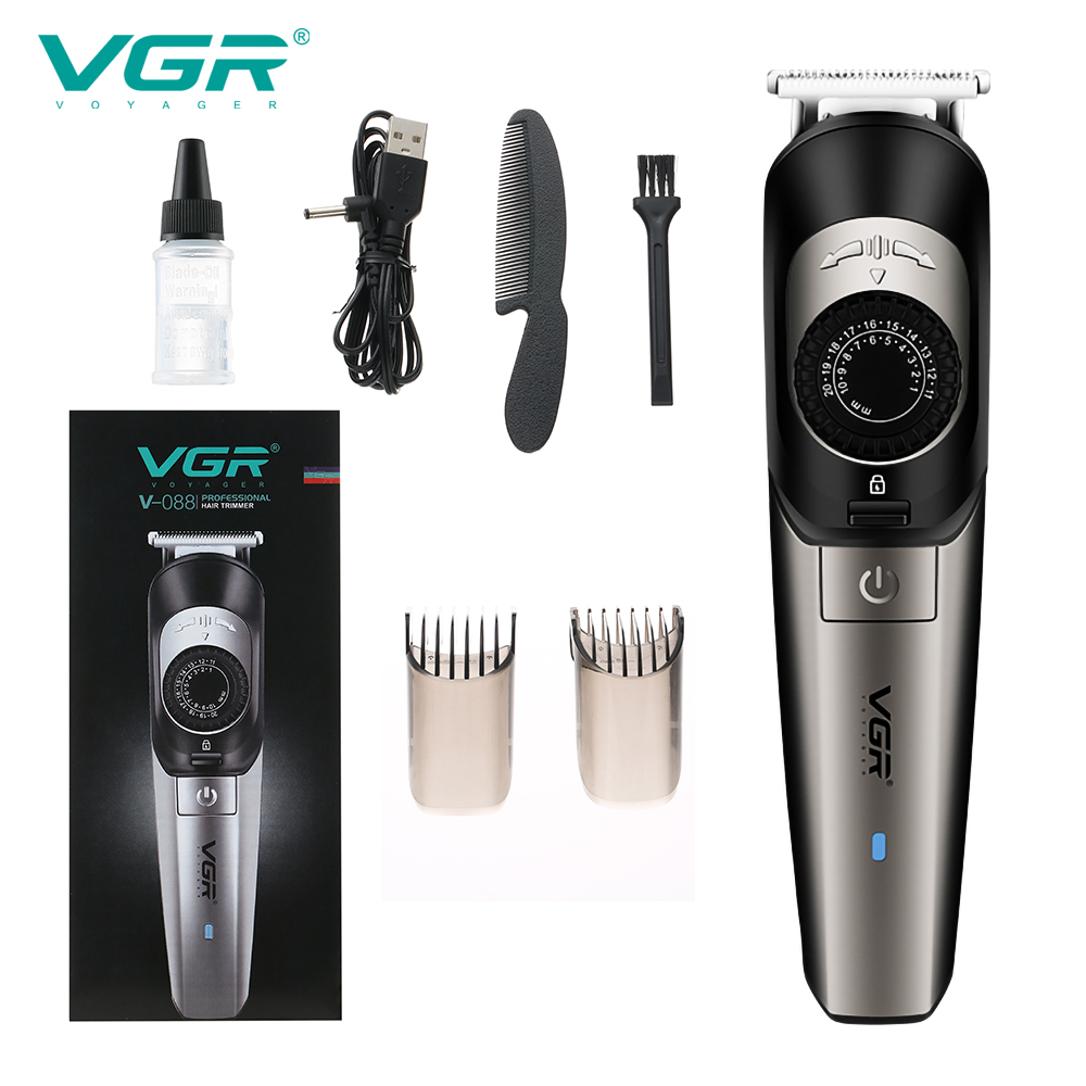 Cross-border wholesale of VGR-088 style male sharp weapon multi-size fine-tuning hair clipper