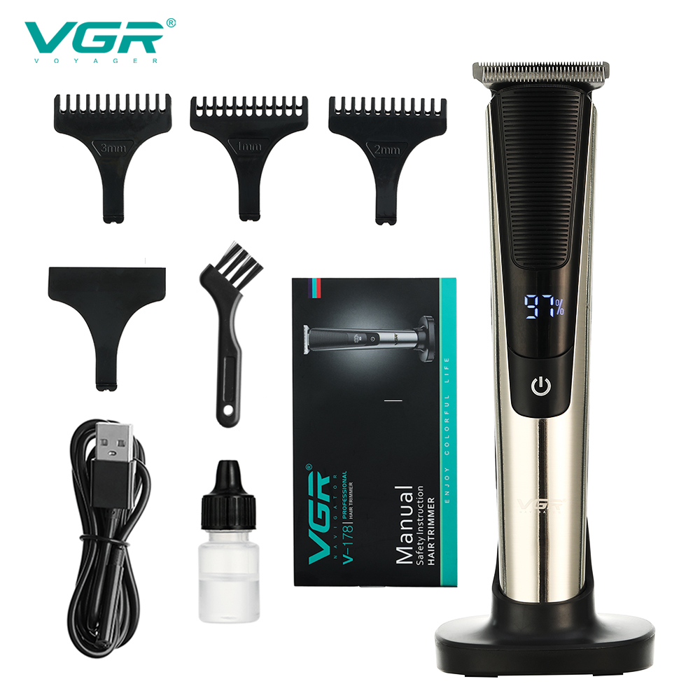 VGR-178LED digital display is convenient and easy to carry Electric hair trimmer hair clipper