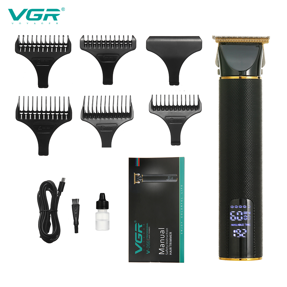 VGR-266 intelligent display power, whole body washing, multi-function hair clipper,hair trimmer