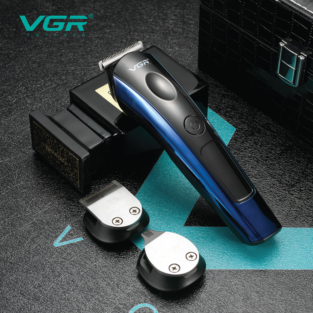VGR259 Three-in-One Haircut Set Push White Carving Oil Head Electric Clipper without Stuck Hair