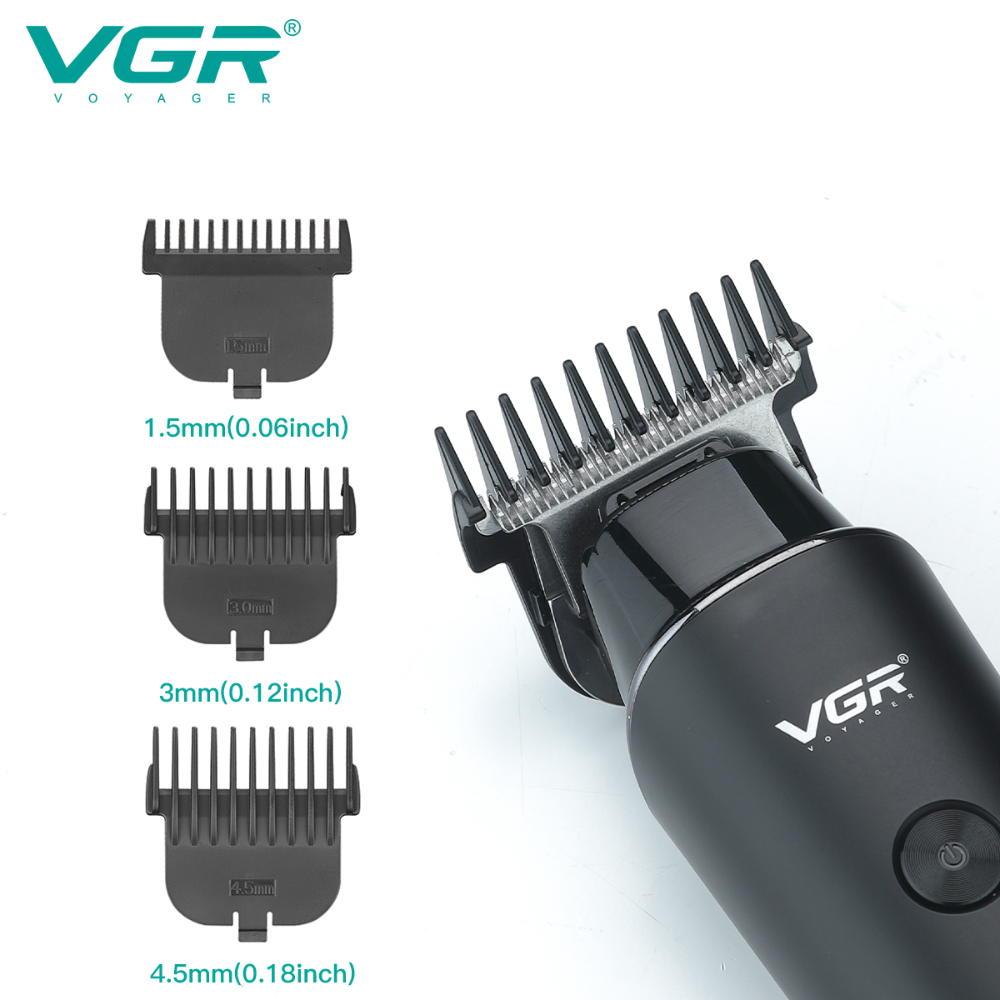 VGR937 New Electric Clipper LCD Hair Clipper for Hair Salon Oil Head Carved Electric Trimmer 8-Hour Battery