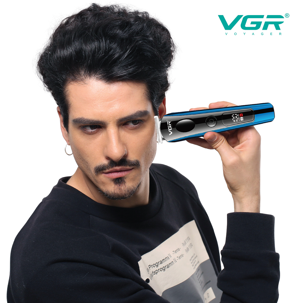 VGR259 Three-in-One Haircut Set Push White Carving Oil Head Electric Clipper without Stuck Hair
