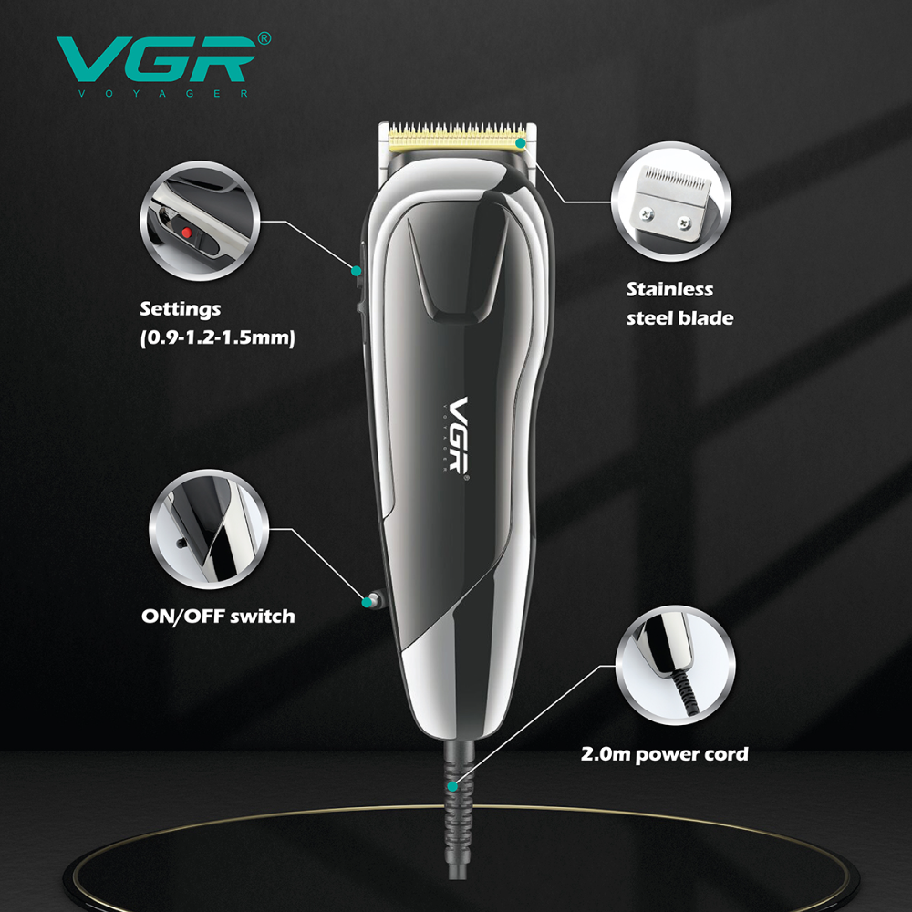 VGR127 cross-border electric hair clipper LED digital display professional oil head electric hair clipper electric