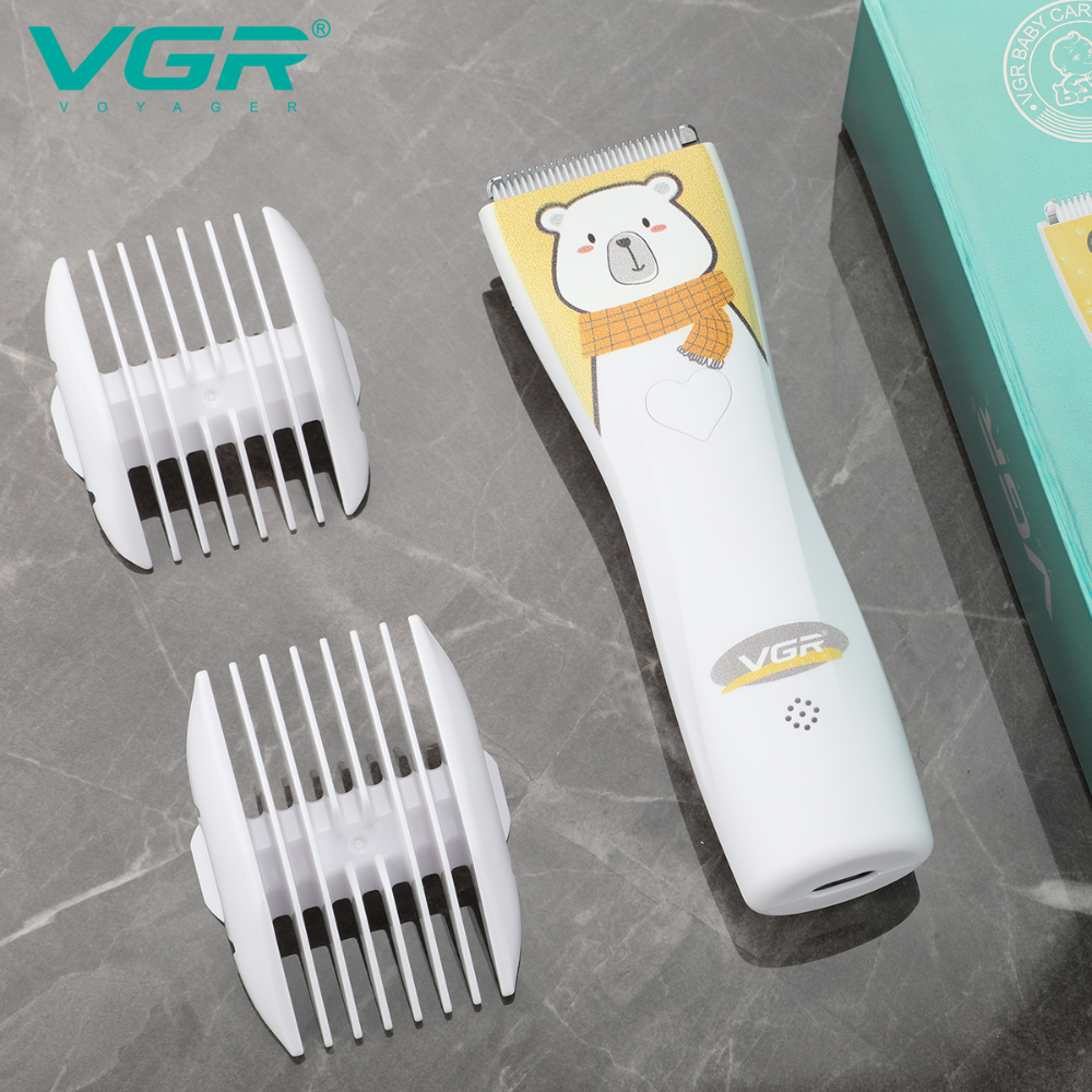 VGR V-152 Waterproof IPX7 Professional Ceramic Blades Electric Baby Hair Clipper Cordless Baby Hair Trimmer