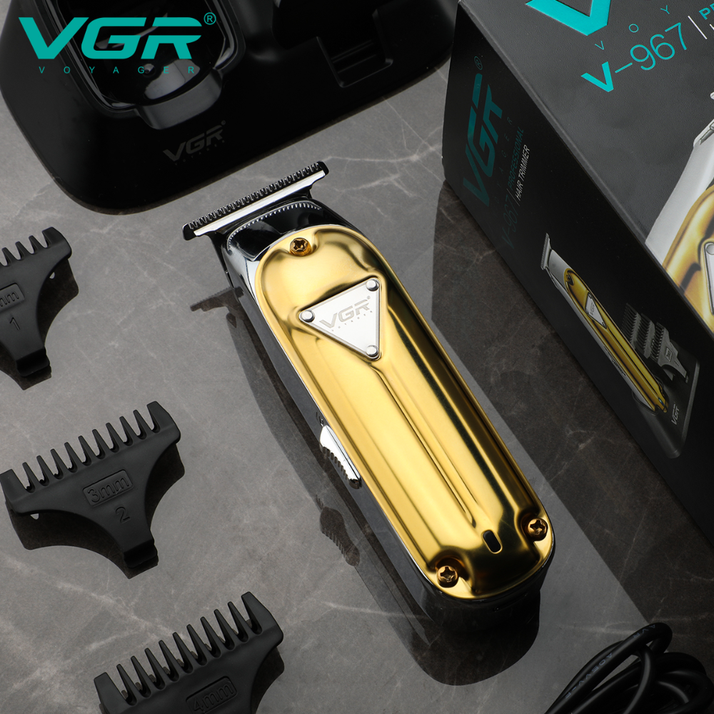 VGR V-967 Barber Hair Cut Machine Mquina De Cortar Cabelo Profissional Hair Clipper Trimmer Men with Sand Base