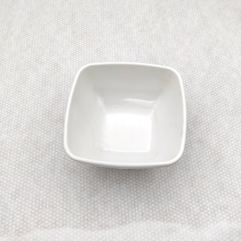 Circular Arc Soy Sauce White Dish Pot Seasoning Plate Fast Food Side Dish Sauce Dish Melamine Tablewar