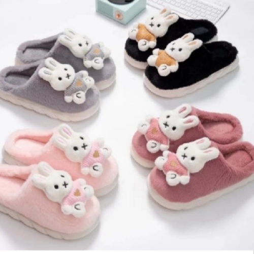 men‘s and women‘s couple‘s home cotton slippers open slippers cartoon cute indoor slippers warm cotton slippers cotton slippers