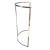 Flat tube semicircle rack Splicing S-shaped clothing display rack Splicing circular clothing hanger