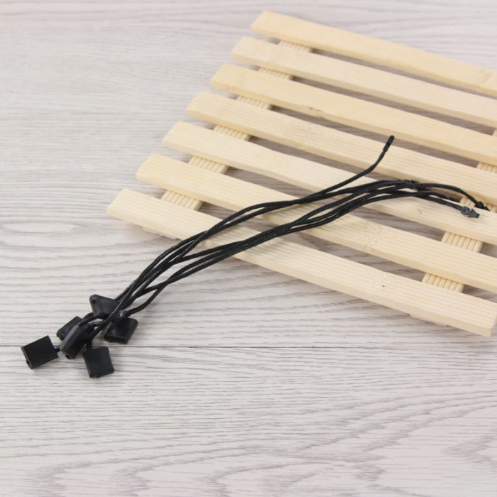 Waxed thread single-button Hang Tag black square buckle gene...