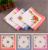 Women 100 cotton 28cm Floral printing handkerchiefs( 10pieces in one poly bag)n one poly bag)