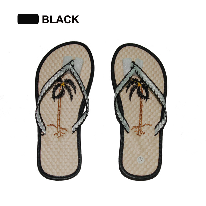 straw flip flops