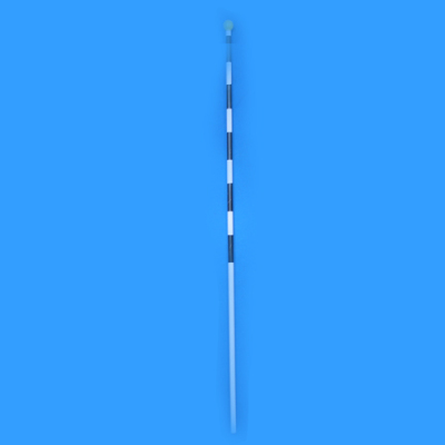 Alloy blue-and-white flag staff