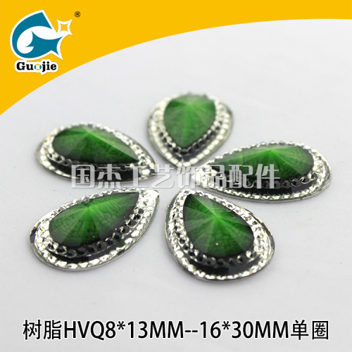 Resin Water Drop Crack Drill Resin Drill Process Ornament Accessories Can Be Double Hole