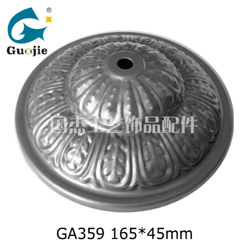 production supply iron parts lamp base round iron cover storm lantern decorative accessories