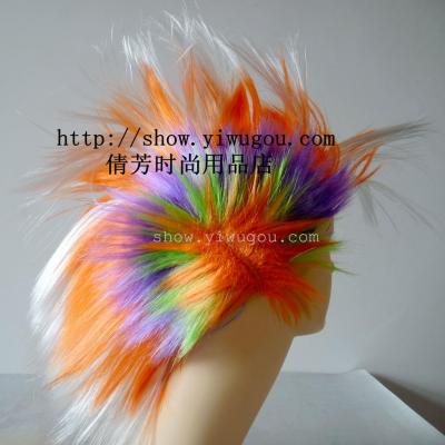 disorderly party wigs,Comb wig,Wool comb hair,ZMY-QS