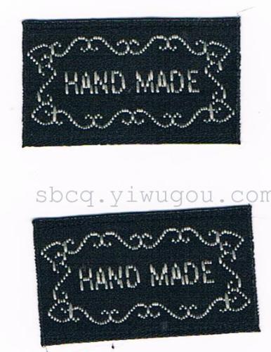hand-made logo trademark general craft logo woven logo in stock
