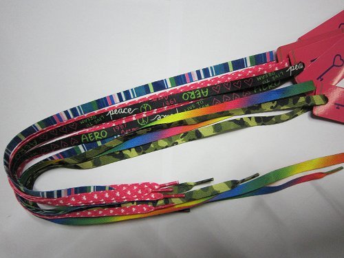 Printing Color Shoelace Fluorescent Shoelace Wholesale Yiwu Ribbon Can Be Customized