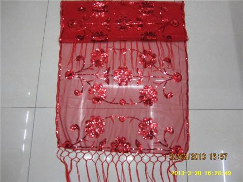 sequined embroidered tassel scarf factory direct sales