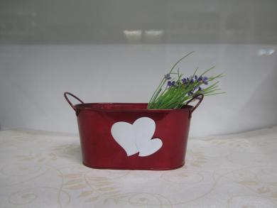 欧式 铁艺 爱心  插花盆