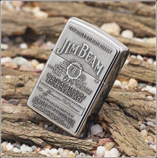 zippo芝宝打火机三周年/美国芝宝银色占边酒 250jb928