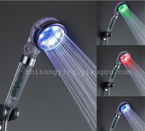 temperature control anion shower nozzle led health care shower colorful shower shower head