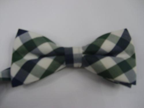 Cotton Plaid Bow Tie