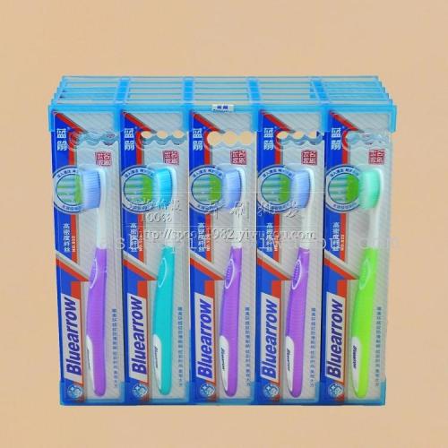Toothbrush Wholesale Blue Arrow 922n （30 PCs/Box） Soft-Bristle Toothbrush