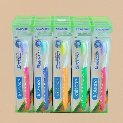 toothbrush wholesale gold 510（30 pcs/box） soft-bristle toothbrush