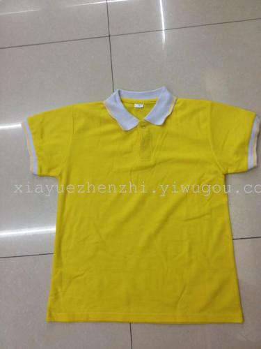 Factory Direct Children‘s Lapel Multi-Color Blank T-shirt Polo Shirt Hand-Painted Custom T-shirt