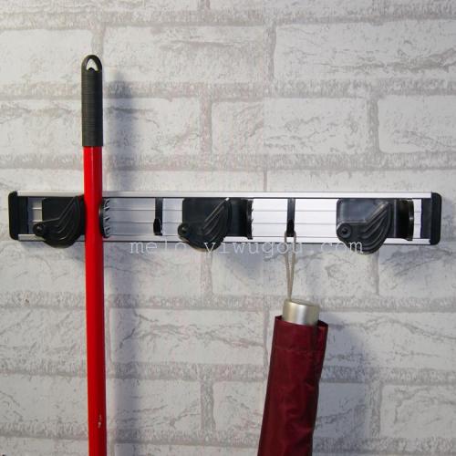 wall-mounted mop rack